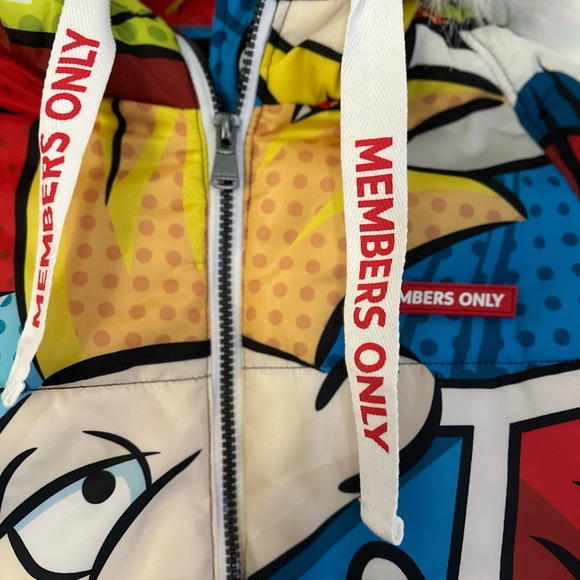 New Authentic Members Only Nickelodeon Pop Art Character Puffer Jacket (Unisex) - Picture 7 of 14